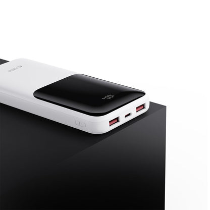 Tech-Protect PB01 External Battery, 10000mAh, 22.5W, QC + PD, 1 x USB-C - 2 x USB-A, White