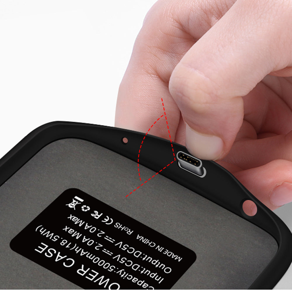 Externe Batterijhoes Techsuit Power Pro Battery voor Huawei P30 Pro New Edition / P30 Pro, 5000mAh, Zwart