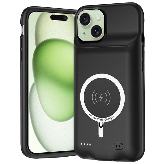 Externe Batterij Case Draadloos Techsuit Power Pro Battery voor Apple iPhone 15 Plus, 8500mAh, Zwart
