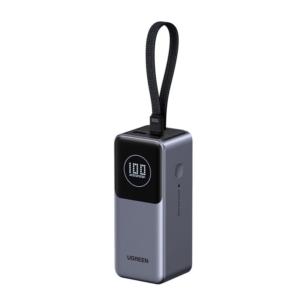 Externe Batterij UGREEN PB723, 20000mAh, 130W, QC + PD, 1 x USB-A - 2 x USB-C, Gri