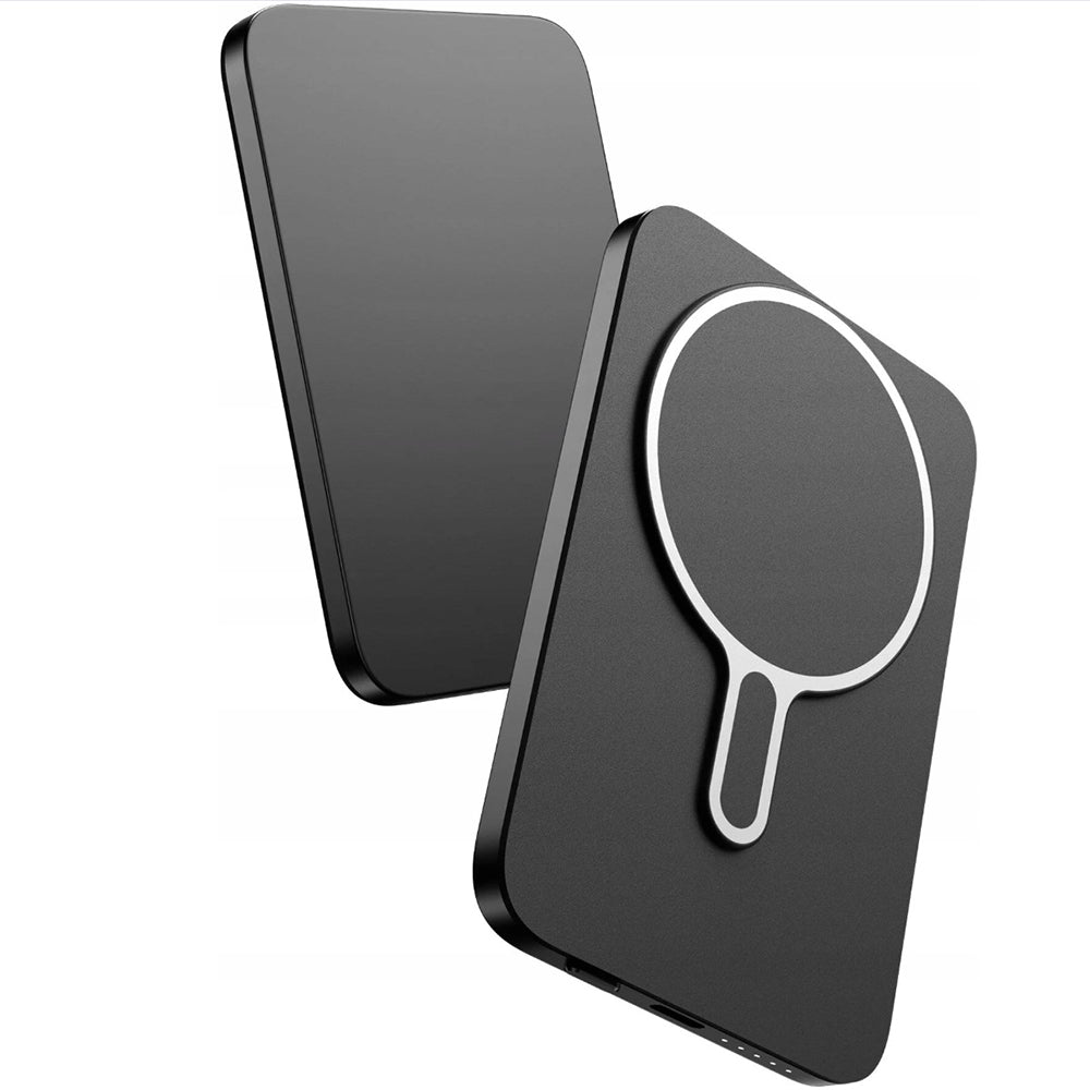 Draadloze Externe Batterij 3MK MagSnap Go, 5000mAh, 20W, PD + FQI, 1 x QI - 1 x USB-C, Grijs