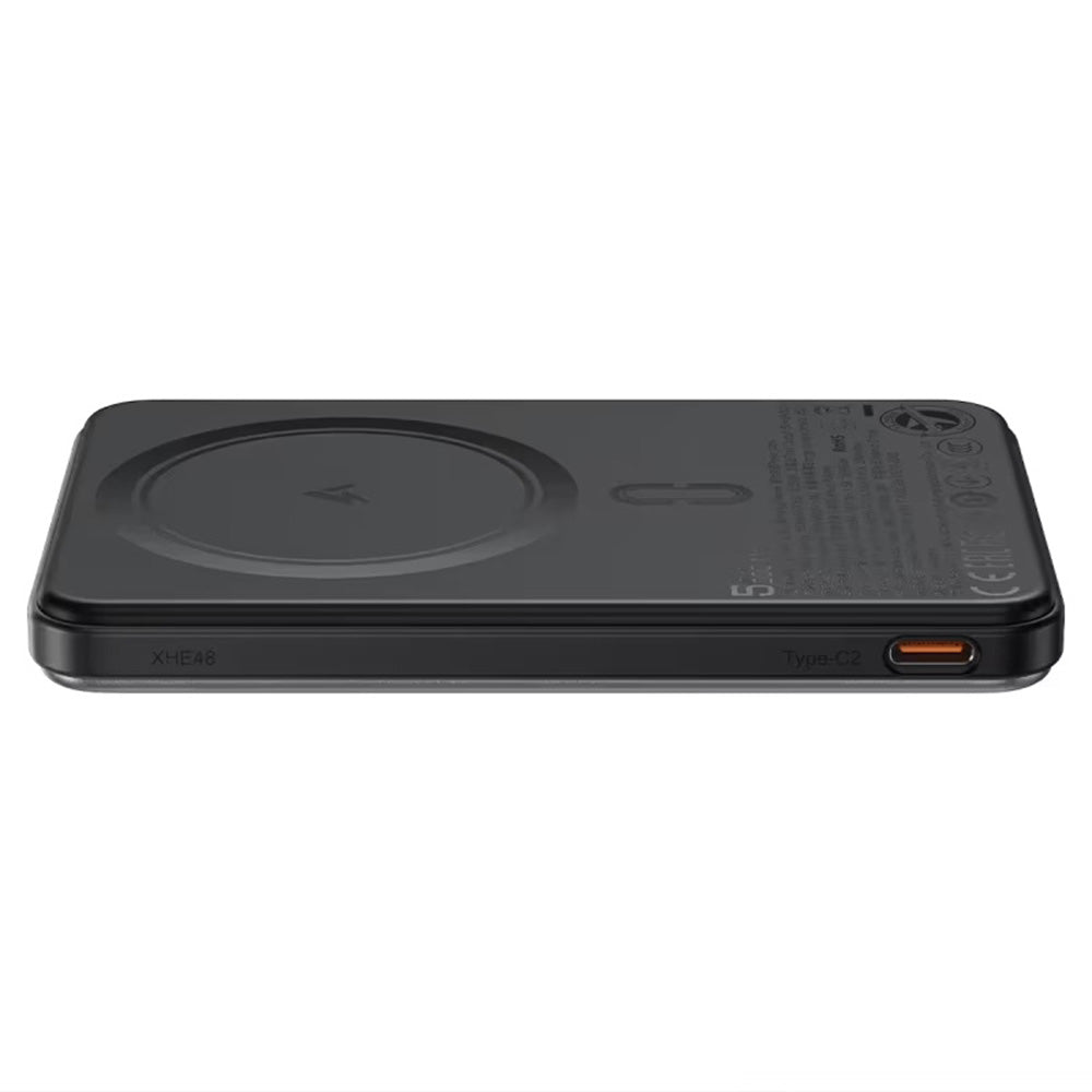 Draadloze Externe Batterij Acefast M30, 5000mAh, 20W, PD + FQI, 1 x QI - 2 x USB-C, Zwart