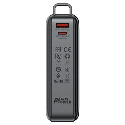 Externe Batterij Acefast M4, 20000mAh, 67W, PD, 1 x USB-A - 2 x USB-C, Zwart