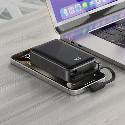 Externe Batterij Acefast M4, 20000mAh, 67W, PD, 1 x USB-A - 2 x USB-C, Zwart