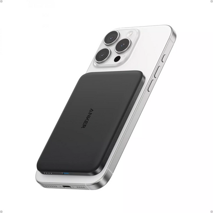 Draadloze Externe Batterij Anker Nano, 5000mAh, 20W, PD + FQI, 1 x QI - 1 x USB-C, Zwart A1665H11