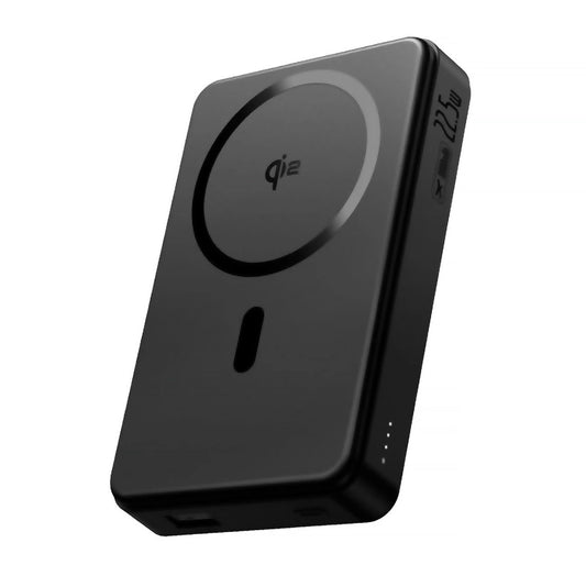 Externe Draadloze Batterij Baseus Airpow2 Qi2, 10000mAh, 22.5W, QC + PD + FQI, 1 x QI - 1 x USB-A - 1 x USB-C, Zwart P10080000123-00