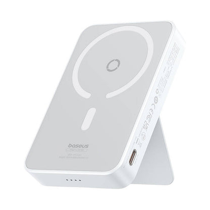 Externe Draadloze Batterij Baseus MagPro PPCXZ05, 5000mAh, 20W, PD + FQI, 1 x QI - 1 x USB-C, Wit P10064101223-00