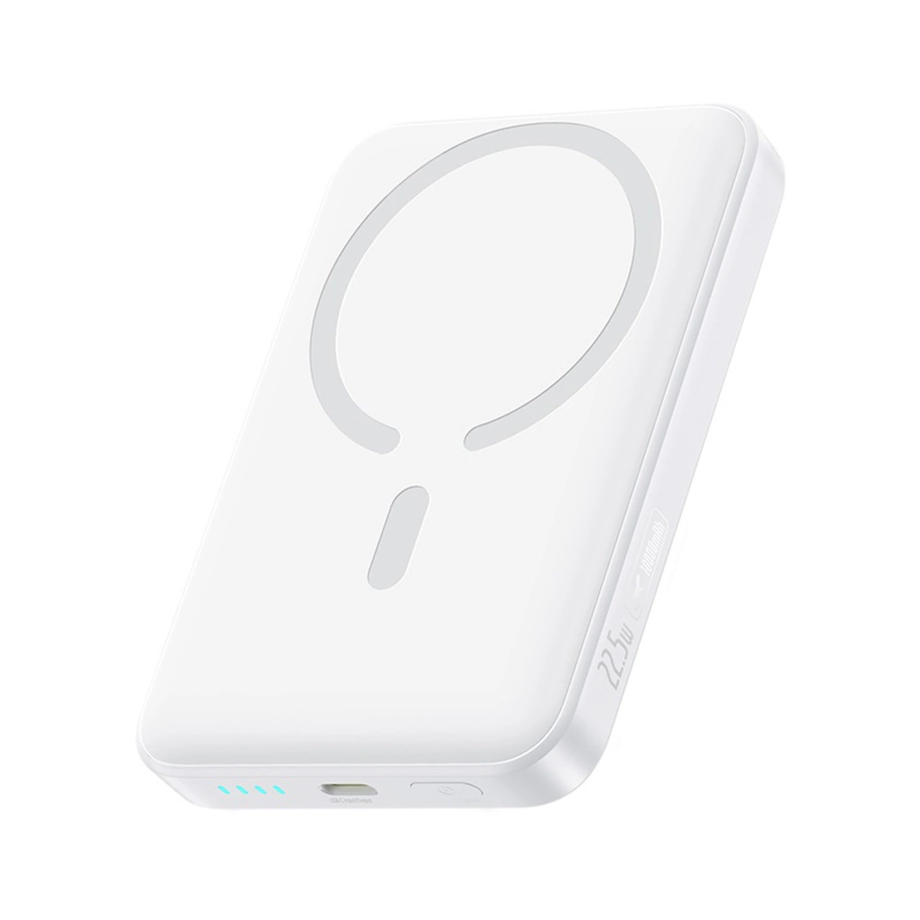 Draadloze Externe Batterij Baseus EnerFill FM11 Ultra-Mini, 10000mAh, 22.5W, PD + FQI, 1 x QI - 1 x USB-C, Wit P1008210E213-00