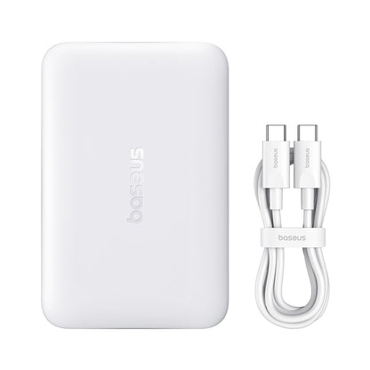 Draadloze Externe Batterij Baseus EnerFill FM11, 10000mAh, 30W, PD + FQI, 1 x QI - 1 x USB-C, Wit
