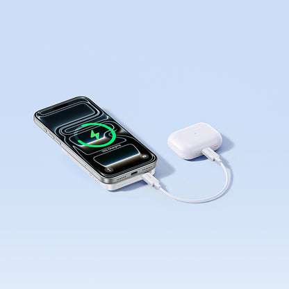 Draadloze Externe Batterij Baseus EnerFill FM11, 10000mAh, 30W, PD + FQI, 1 x QI - 1 x USB-C, Wit