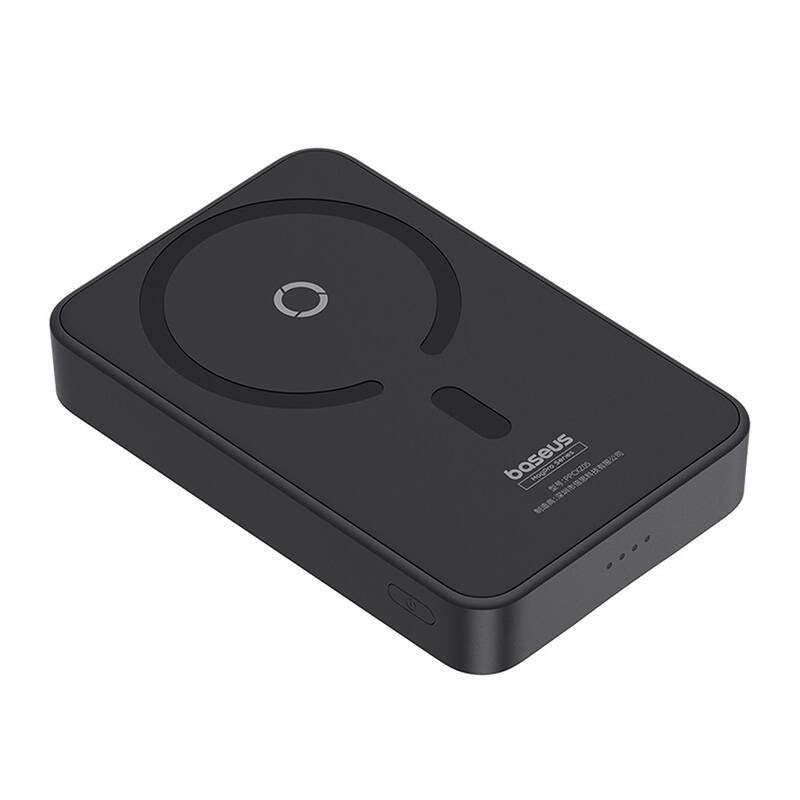 Draadloze Externe Batterij Baseus MagPro PPCXZ05, 5000mAh, 20W, PD + FQI, 1 x QI - 1 x USB-C, Zwart P10064101123-00