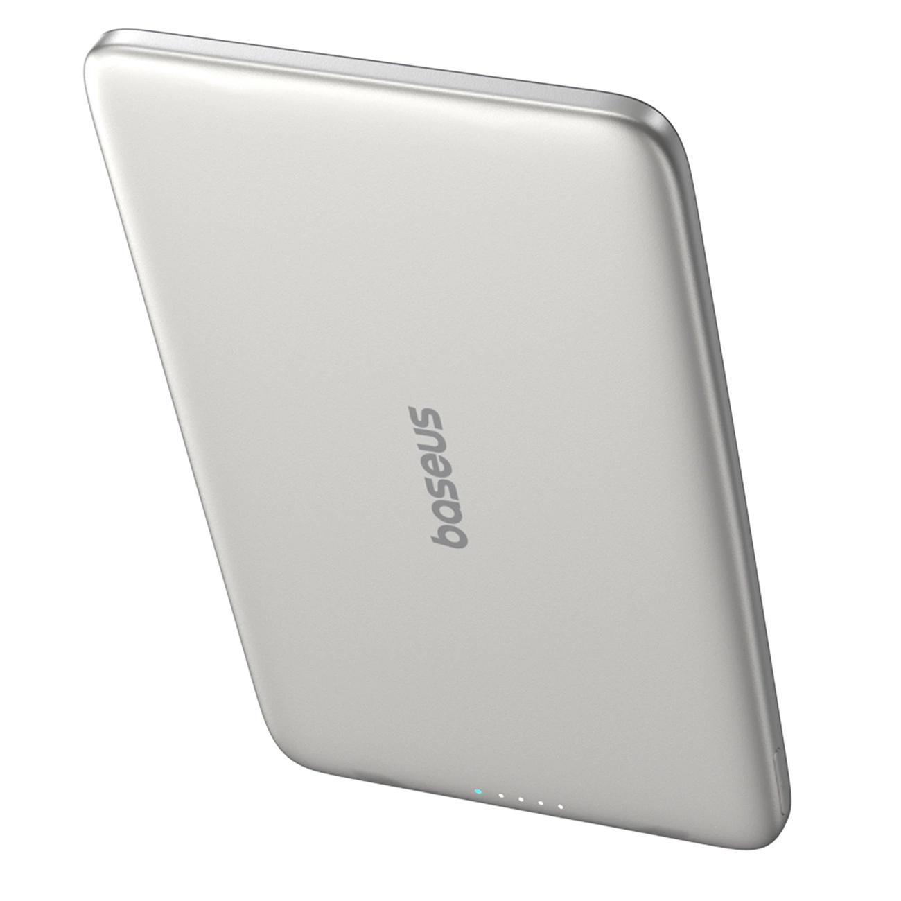 Draadloze Externe Batterij Baseus PicoGo AM41, 5000mAh, 20W, PD + FQI, 1 x QI - 1 x USB-C, Beige