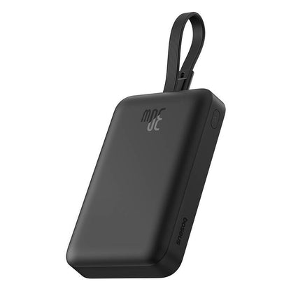Externe Draadloze Batterij Baseus Magnetic Mini, 10000mAh, 30W, PD + FQI, 1 x QI - 2 x USB-C, Zwart P1002210B113-00