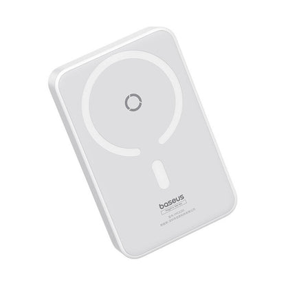 Externe Draadloze Batterij Baseus MagPro PPCXZ05, 5000mAh, 20W, PD + FQI, 1 x QI - 1 x USB-C, Wit P10064101223-00