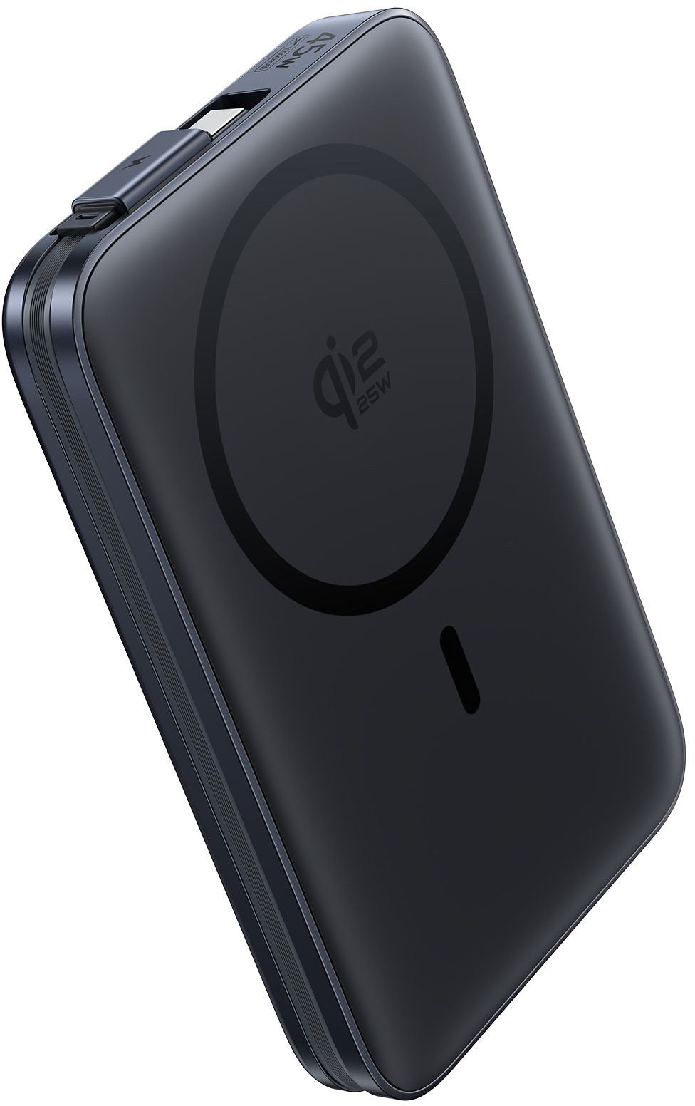 Draadloze Externe Batterij Baseus PicoGo AM61, 10000mAh, 45W, PD + FQI, 1 x QI - 2 x USB-C, Zwart E0028V00