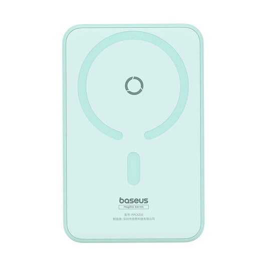 Externe Draadloze Batterij Baseus MagPro PPCXZ05, 5000mAh, 20W, PD + FQI, 1 x QI - 1 x USB-C, Groen P10064101333-00