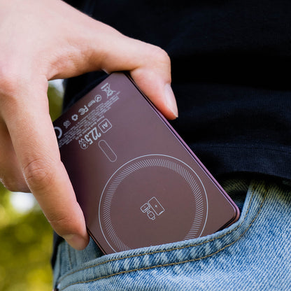 Draadloze powerbank Blavec BJ-03 Slim, 10000 mAh, 22,5 W, PD + FQI, 1 x QI - 1 x USB-C, paars