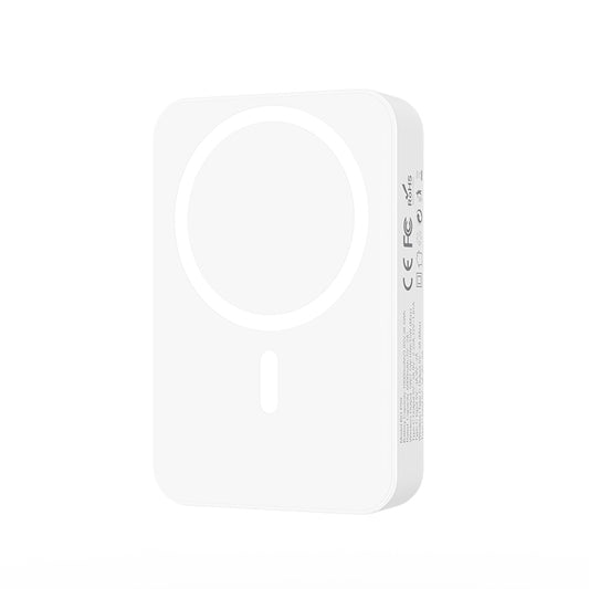 Draadloze Externe Batterij BWOO BO-P59, 10000mAh, 20W, PD + QI, 1 x QI - 1 x USB-C, Wit