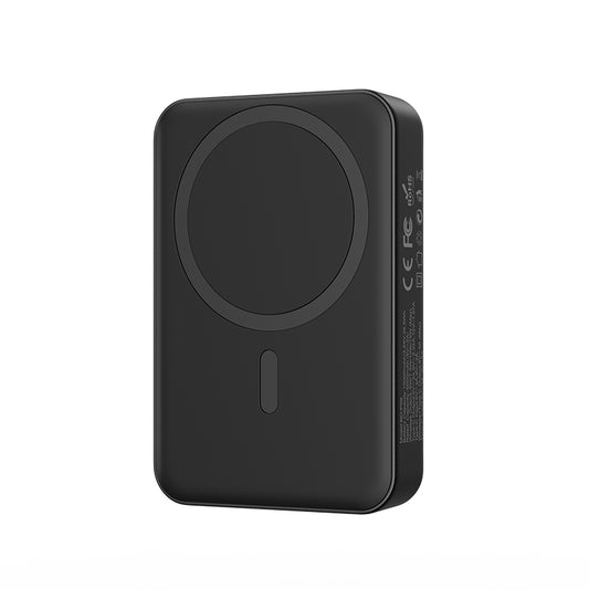 Draadloze Externe Batterij BWOO BO-P59, 10000mAh, 20W, PD + FQI, 1 x QI - 1 x USB-C, Zwart