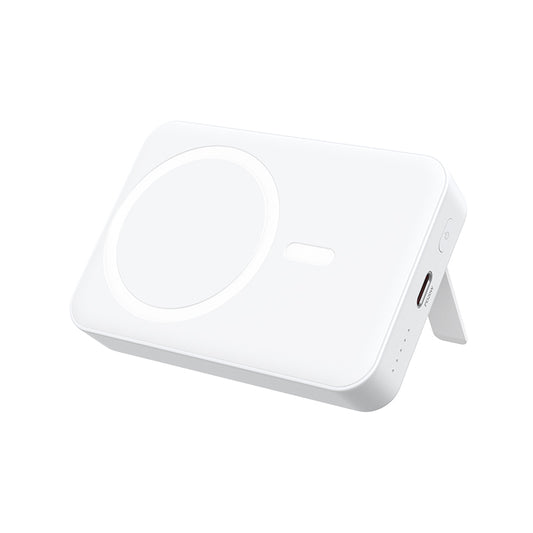 Draadloze Externe Batterij BWOO BO-P59, 10000mAh, 20W, PD + QI, 1 x QI - 1 x USB-C, Wit