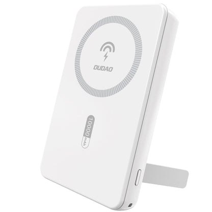 Draadloze Externe Batterij Dudao K14S+, 10000mAh, 22.5W, QC + PD + FQI, 1 x QI - 1 x USB-A - 1 x USB-C, Wit