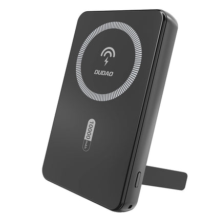 Draadloze Externe Batterij Dudao K14S+, 10000mAh, 22.5W, QC + PD + FQI, 1 x QI - 1 x USB-A - 1 x USB-C, Zwart