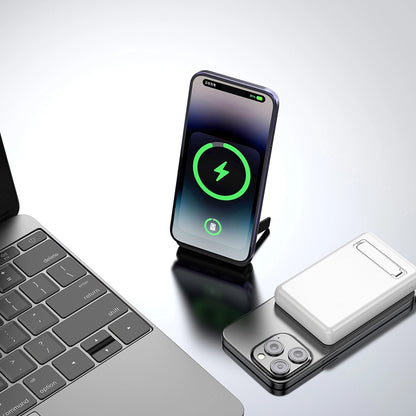 Draadloze Externe Batterij Dudao K14S+, 10000mAh, 22.5W, QC + PD + FQI, 1 x QI - 1 x USB-A - 1 x USB-C, Wit