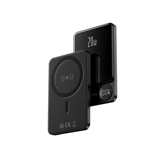 Draadloze Externe Batterij Forever MATB-200, 5000mAh, 20W, PD + FQI, 1 x QI - 1 x USB-C, Zwart