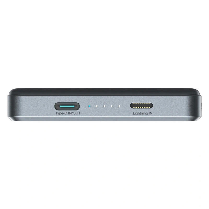 Draadloze Externe Batterij Joyroom JR-PBM08 Pro, 10000mAh, 22.5W, PD + FQI, 1 x QI - 2 x USB-C, Grijs