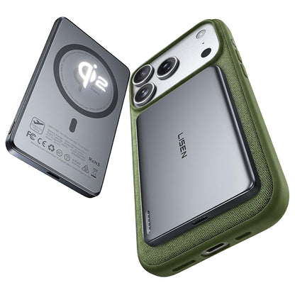 Draadloze Externe Batterij Lisen L601 Pro, 5000mAh, 22.5W, PD + FQI, 1 x QI - 1 x USB-C, Grijs YL0325090011
