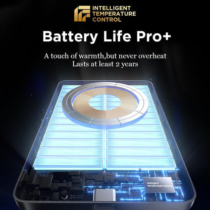 Draadloze Externe Batterij Lisen L601 Pro, 5000mAh, 22.5W, PD + FQI, 1 x QI - 1 x USB-C, Grijs YL0325090011