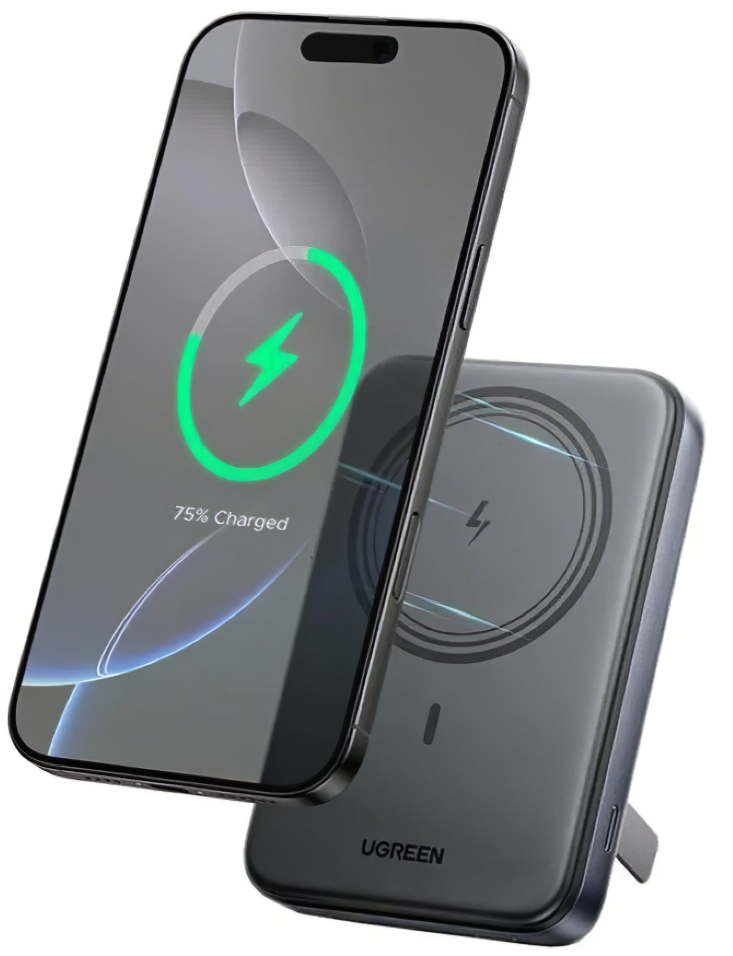 Externe Draadloze Batterij UGREEN PB562, 10000mAh, 20W, PD + FQI, 1 x QI - 1 x USB-C, Zwart