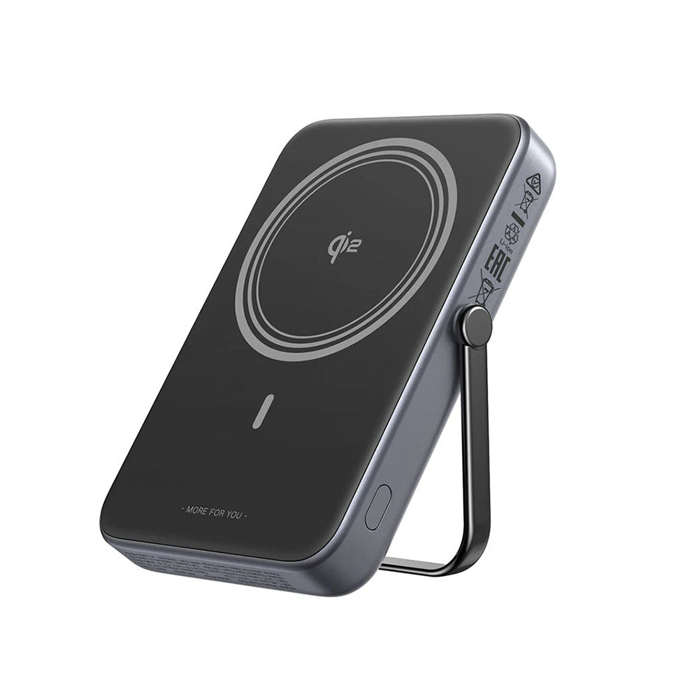 Draadloze Externe Batterij UGREEN PB764 Uno, 10000mAh, 20W, PD + FQI, 1 x QI - 1 x USB-C, Gri