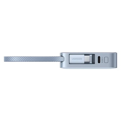 Draadloze Externe Batterij UGREEN MagFlow PB773 (65958), 10000mAh, 25W, PD + FQI, 1 x QI - 2 x USB-C, Blauw