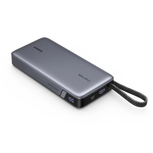 Externe Batterij UGREEN PB726 (55995B), 25000mAh, 165W, QC + PD, 1 x USB-A - 3 x USB-C, Gri