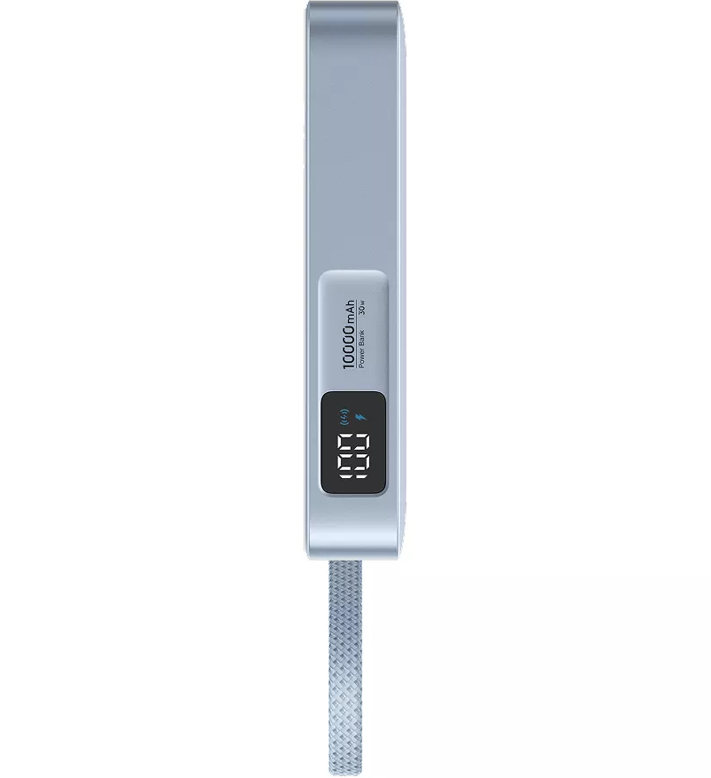Draadloze Externe Batterij UGREEN MagFlow PB773 (65958), 10000mAh, 25W, PD + FQI, 1 x QI - 2 x USB-C, Blauw