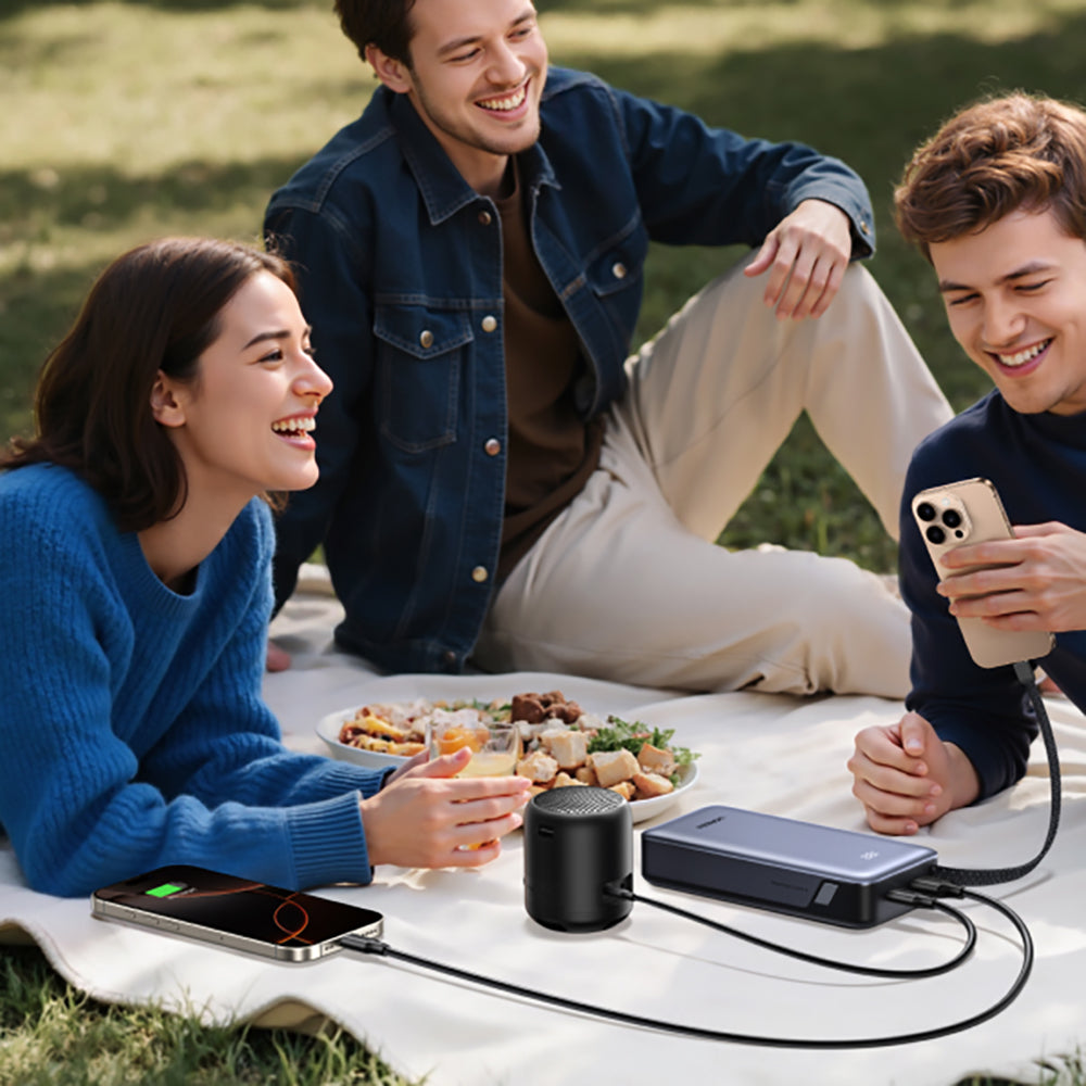 Externe Batterij UGREEN PB536 (55988B), 20000mAh, 45W, QC + PD, 1 x USB-A - 2 x USB-C, Gri