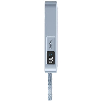 Draadloze Externe Batterij UGREEN MagFlow PB773 (65958B), 10000mAh, 25W, PD + FQI, 1 x QI - 2 x USB-C, Blauw