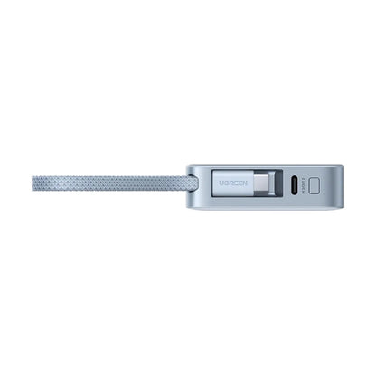 Draadloze Externe Batterij UGREEN MagFlow PB773 (65958B), 10000mAh, 25W, PD + FQI, 1 x QI - 2 x USB-C, Blauw