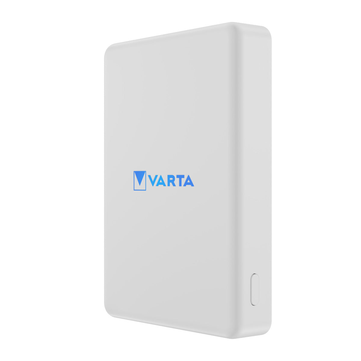 Externe Draadloze Batterij Varta Mag Pro, 5000mAh, 12W, 1 x QI - 1 x USB-C, Wit