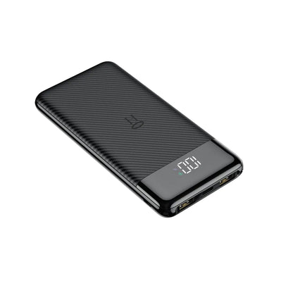 Externe Batterij Veger L11, 10000mAh, 2 x USB-A, Zwart