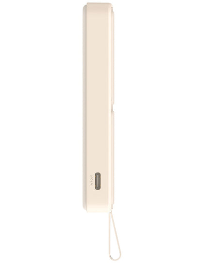 Draadloze Externe Batterij Xiaomi Mi Magnetic, 6000mAh, 15W, PD + FQI, 1 x QI - 1 x USB-C, Beige BHR9074GL