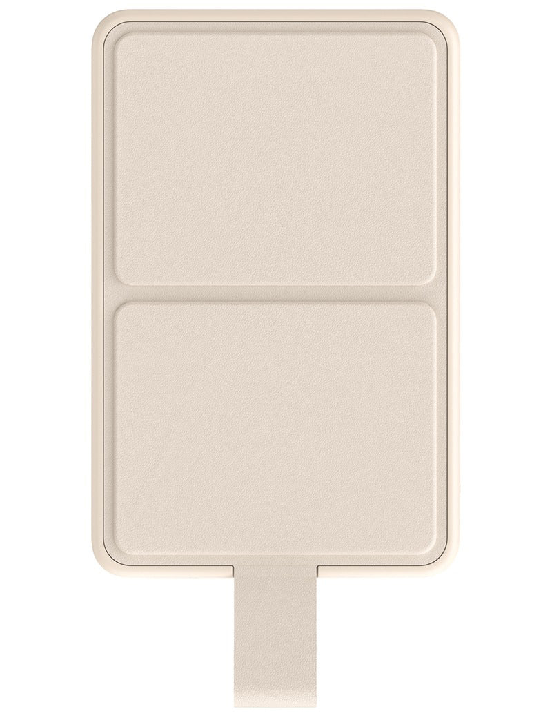 Draadloze Externe Batterij Xiaomi Mi Magnetic, 6000mAh, 15W, PD + FQI, 1 x QI - 1 x USB-C, Beige BHR9074GL
