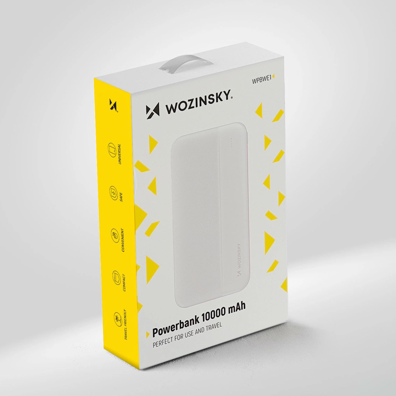 Externe Batterij WZK WPBWE1, 10000mAh, 10W, 2 x USB-A, Wit