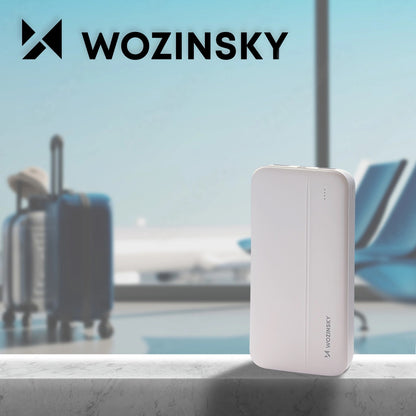Externe Batterij WZK WPBWE1, 10000mAh, 10W, 2 x USB-A, Wit