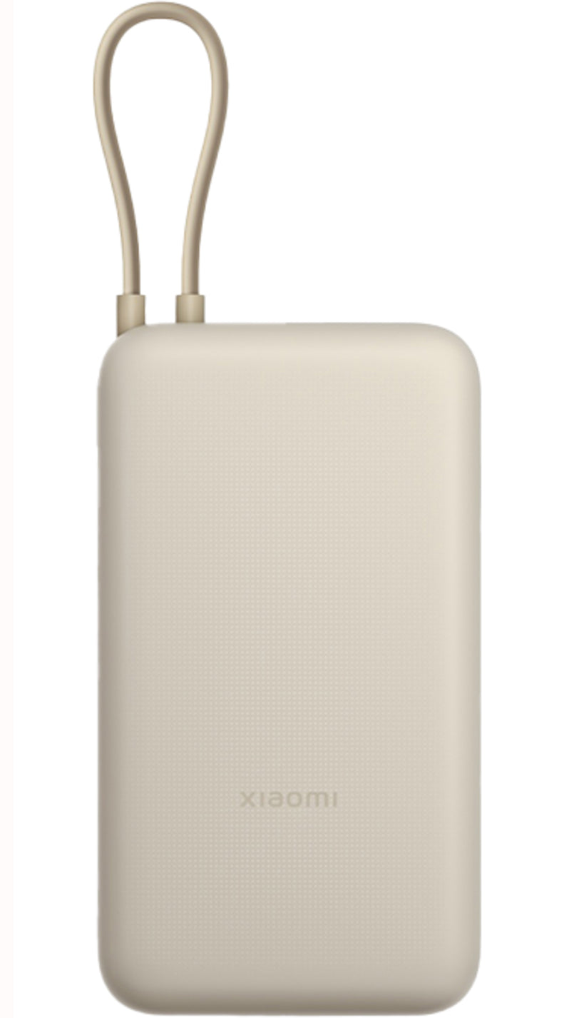 Externe Batterij Xiaomi, 20000mAh, 33W, QC + PD, 1 x USB-A - 2 x USB-C, Beige BHR8851GL