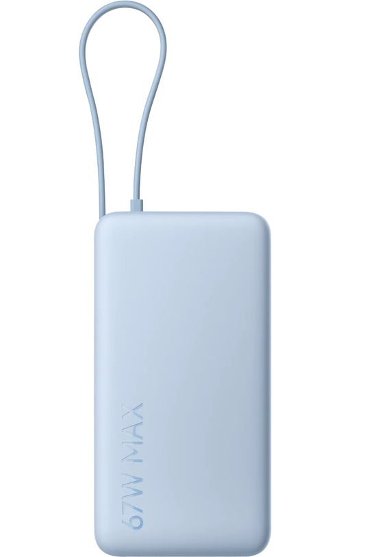 Xiaomi Externe Batterij, 20000mAh, 67W, QC + PD, 1 x USB-A - 2 x USB-C, Blauw BHR08O8GL