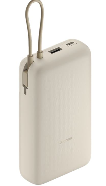 Externe Batterij Xiaomi, 20000mAh, 33W, QC + PD, 1 x USB-A - 2 x USB-C, Beige BHR8851GL