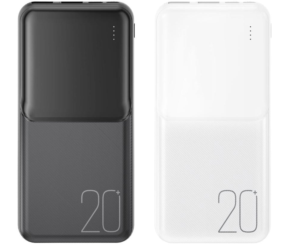 Externe Batterij XO Design PR252, 20000mAh, 10W, 2 x USB-A, Zwart