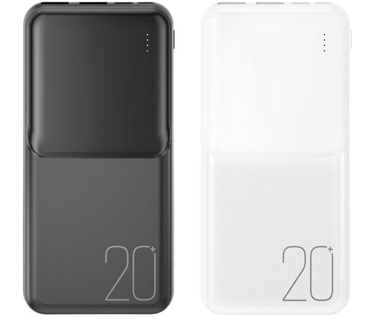 Externe Batterij XO Design PR252, 20000mAh, 10W, 2 x USB-A, Zwart